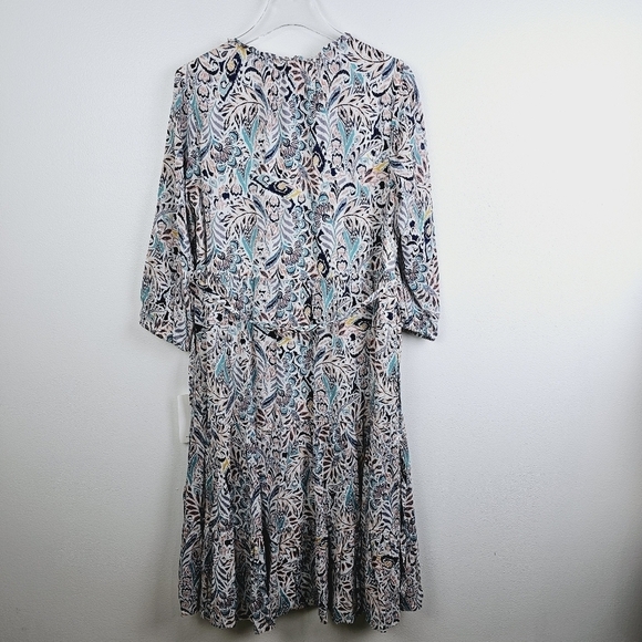 Lucky Brand Tiered Ruffle Dress NWT, size Large - Picture 2 of 11